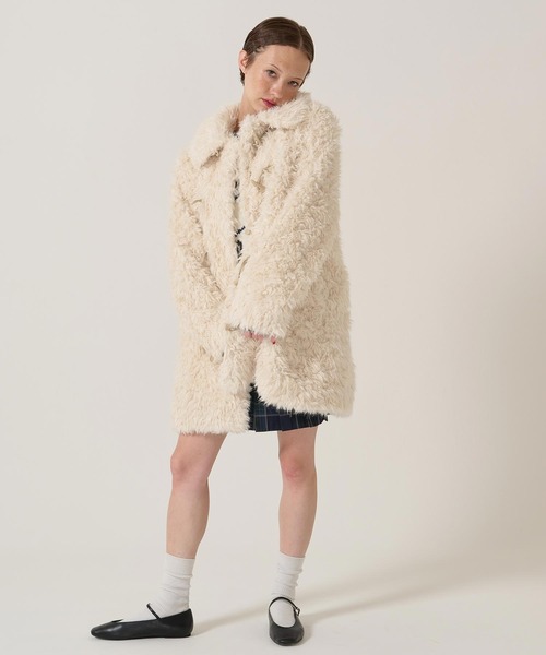 TINA：JOJUN | フェイクファー ダッフルコート TINA：JOJUN - Buyee