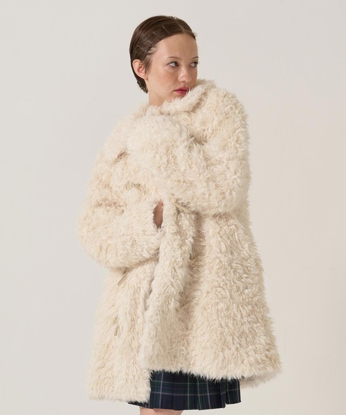 TINA：JOJUN | フェイクファー ダッフルコート TINA：JOJUN - Buyee