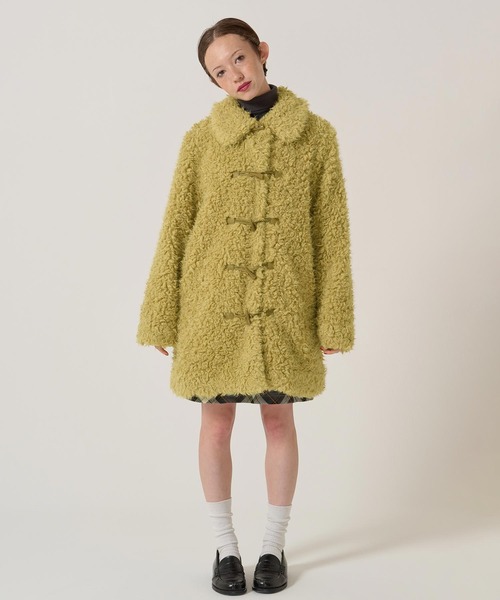 フェイクファー ダッフルコート TINA：JOJUN 新品未使用 TINA：JOJUN | フェイクファー ダッフルコート TINA：JOJUN - Buyee