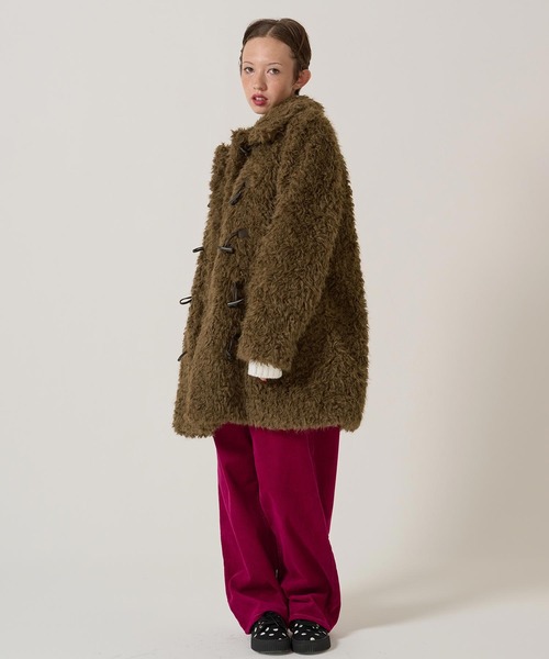 TINA：JOJUN | フェイクファー ダッフルコート TINA：JOJUN - Buyee