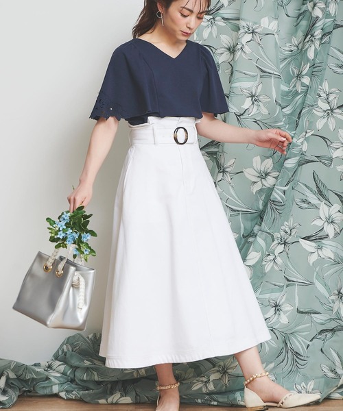 Noela デニムフレアスカート Buyee日本代购服务 于zozotown购物 Bot Online