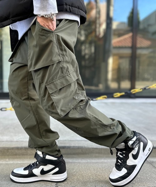 GRANCY】ZipDesign CargoPants L カーキ（☆日本の職人技
