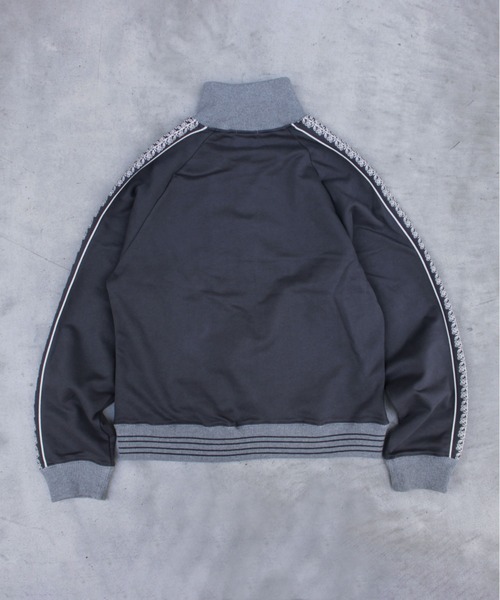 Camphor wood トラックジャケット Camphor wood ジャージ flower embroidery line track jacket