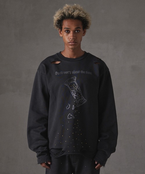 GRANCY グランシー　総柄ラインストーン　グラフィック　ロンT 【完売品】GRANCY 総柄ラインストーングラフィックロンT 総柄 GRANCY グランシー トップス