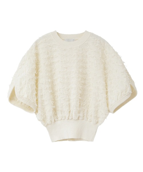 CLANE | 【CLANE/クラネ】FRINGE ARCH SLEEVE KNIT TOPS/フリンジ 