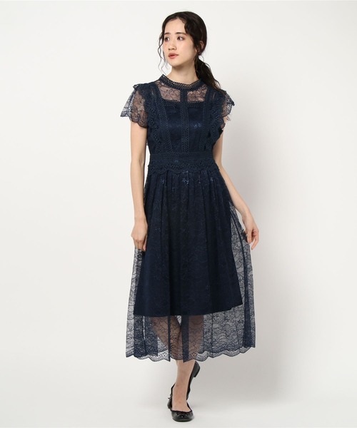 Rew De Rew ﾌﾟﾁﾊｲﾈｯｸﾚｰｽﾄﾞﾚｽ 0r04 Buyee 通販代理購入サービス Zozotownでお買い物