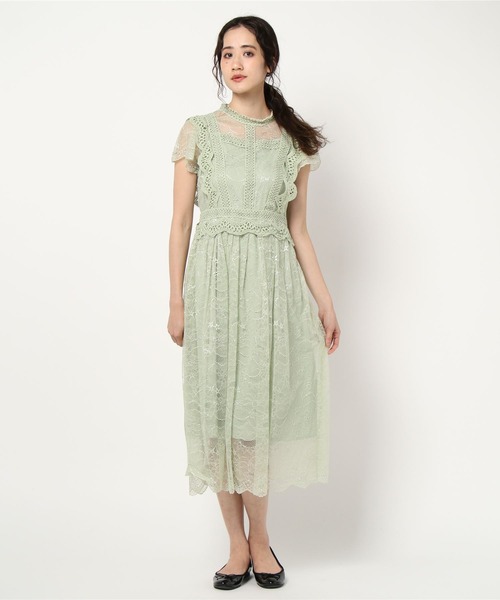 Rew De Rew ﾌﾟﾁﾊｲﾈｯｸﾚｰｽﾄﾞﾚｽ 0r04 Buyee 通販代理購入サービス Zozotownでお買い物