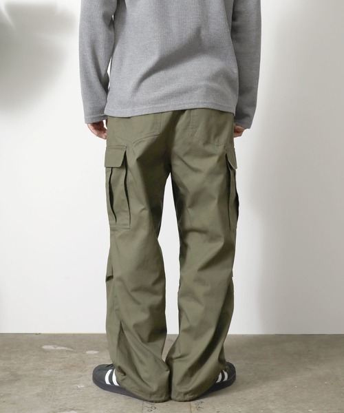ワイドカーゴパンツ ワンフォークロージング 1111clothing ワイドカーゴパンツ