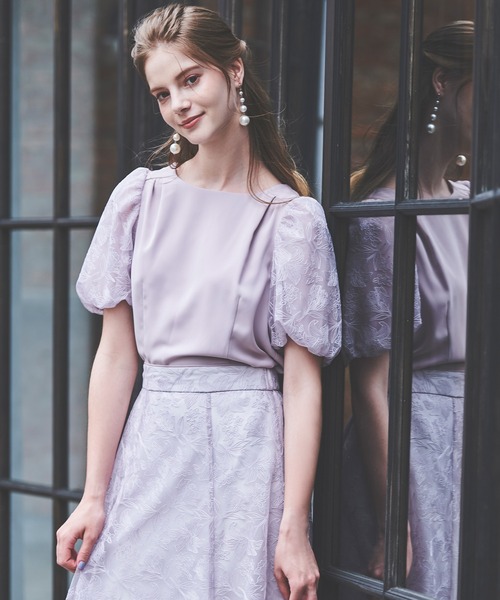 LAISSE PASSE チュールレイヤード エンブロイダリードレス　38 LAISSE PASSE チュールレイヤード エンブロイダリードレス 38 LAISSE