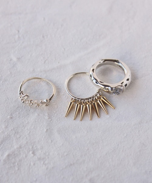 E.M. | SILVER5ジルコニアピンキーリング/レディース/メンズ/ - Buyee