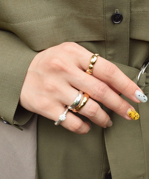 E.M. | SILVER5ジルコニアピンキーリング/レディース/メンズ/ - Buyee