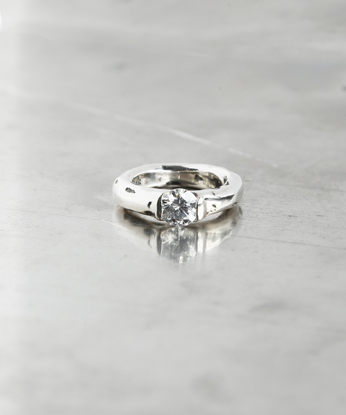 e.m. スパイクジルコニア　ピンキーリング #5 e.m. スパイクジルコニア ピンキーリング #5