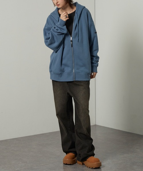 ALFRED ALEX | 【Alfred Alex】Rubber Logo Zip Hoodie/ラバーロゴ