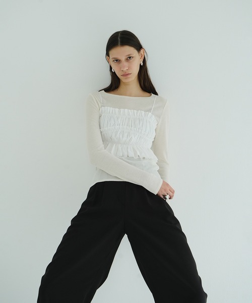 CLANEアイボリーサイズ1 CLANE クラネ VINTAGE LACE TOPS IVORY サイズ1 CLANE - 【美品