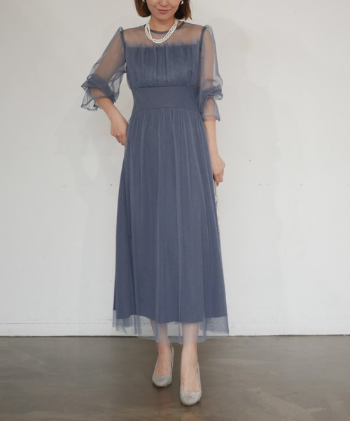 My shawty 2way tulle bolelo dress パープル