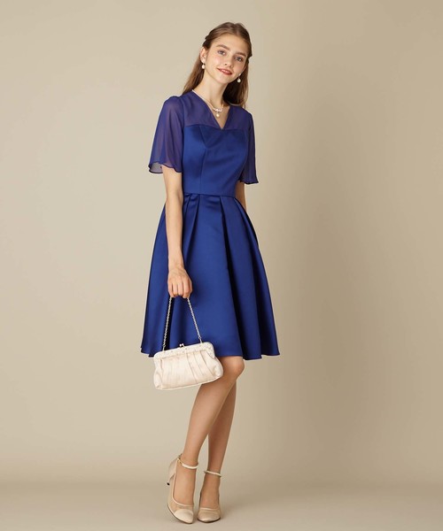 Aimer サテン シフォン4分袖vネックフレアワンピースドレス Aimer Anche Buyee Ein Proxy Kaufservice Fur Japanische Online Shops Shoppen Sie Bei Zozotown