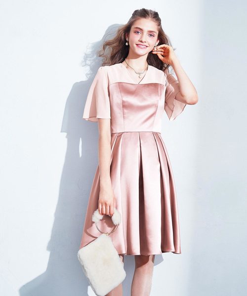 Aimer サテン シフォン4分袖vネックフレアワンピースドレス Aimer Anche Buyee Ein Proxy Kaufservice Fur Japanische Online Shops Shoppen Sie Bei Zozotown