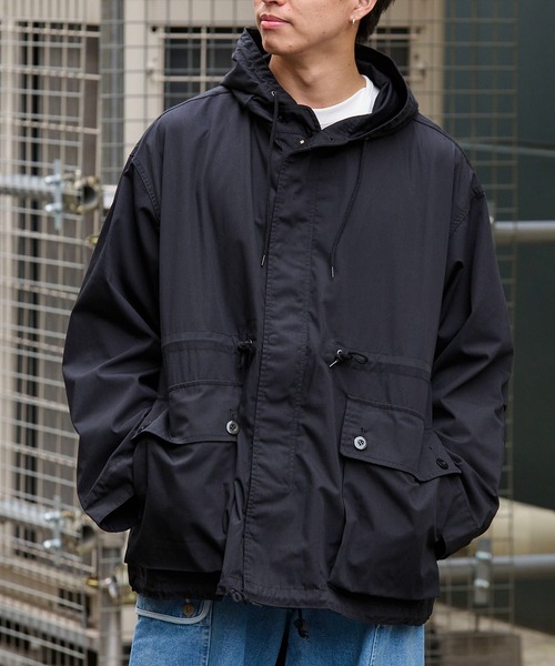 ARMY TWILL | ARMY TWILL コットン/ポリエステル プレーン フーデッド 