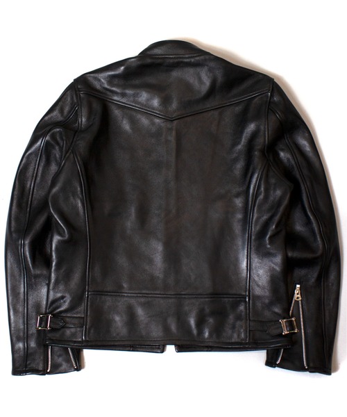 Schott ブラックレザーシングルライダースジャケット USA製 SCHOTT シングル ライダース レザージャケット ブラック 34