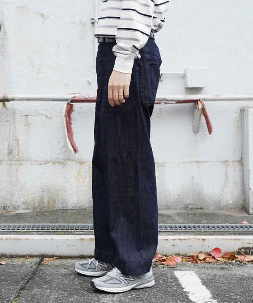 HOUSTON | HOUSTON / ヒューストン USN DENIM SAILOR PANTS デニム