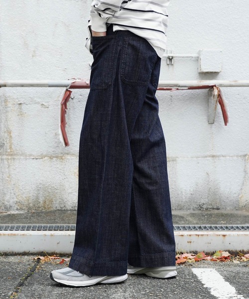 HOUSTON | HOUSTON / ヒューストン USN DENIM SAILOR PANTS デニム
