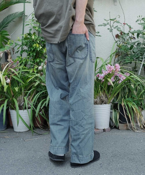 HOUSTON | HOUSTON / ヒューストン USN DENIM SAILOR PANTS デニム