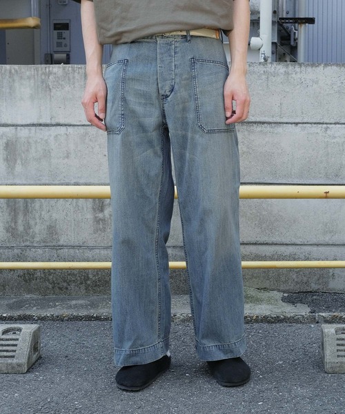 HOUSTON | HOUSTON / ヒューストン USN DENIM SAILOR PANTS デニム