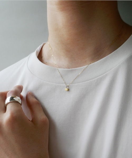 E.M. | K18goldパドロックネックレス/メンズ/レディース/鍵 - Buyee  