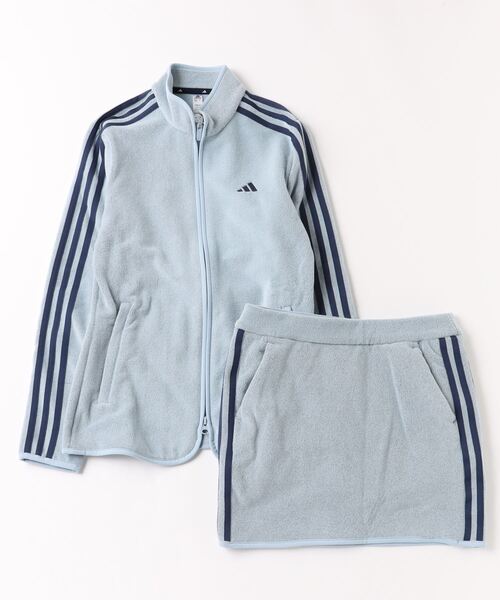 adidas アディダス　ゴルフ　スリーストライプス フリース セットアップ　L adidas セットアップ スリーストライプス フリース セットアップ