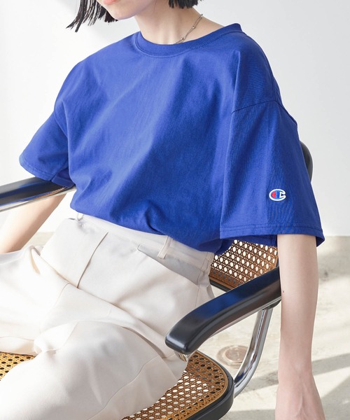 Champion Champion Authentic T Shirts レディース チャンピオンスーパーオーバーサイズコットン 半袖 ロゴ Tシャツ Buyee 通販代理購入サービス Zozotownでお買い物