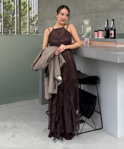 ANDRESD | スパンコールレースレディドレス / sparkle lace lady dress