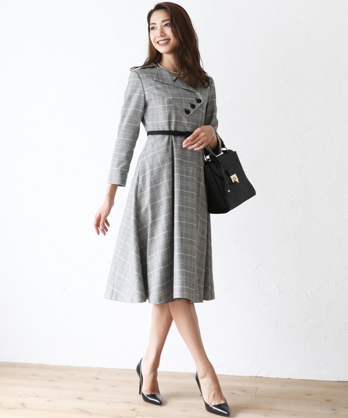Dress Lab フレアスカートワンピース フォーマルスーツ ベルト付き2点セット Buyee Layanan Belanja Online Belanja Di Zozotown