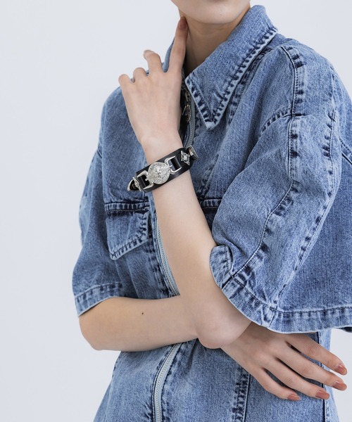 TOGA | Double buckle leather bangle - Buyee, an Online Proxy