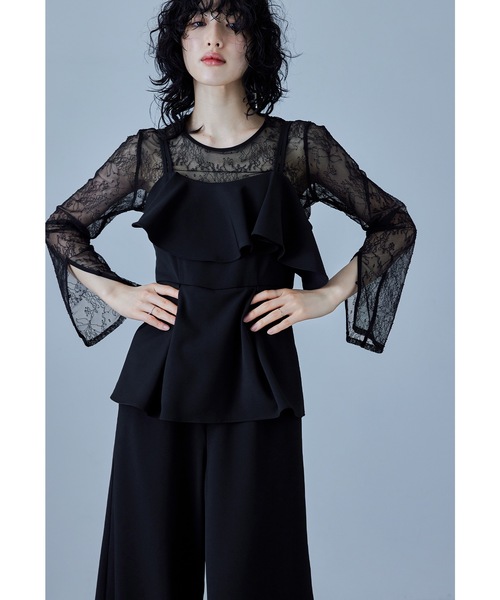 kana niana チュールドッキングパンツドレス 結婚式 セール】フリル