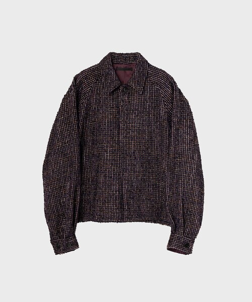 juha / STRIPE DOUBLE BREASTED JACKET/1/ウール/ブラック/ストライプ/10090301 JUHA STRIPE DOUBLE BREASTED JACKET JUHA | 【JUHA】STRIPE DOUBLE