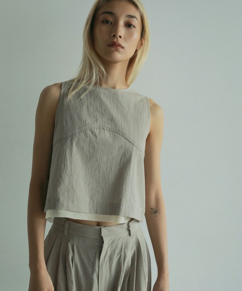 anuke バックオープン ニットベスト ANUKE | Backopen Check Tops - Buyee, an Online Proxy