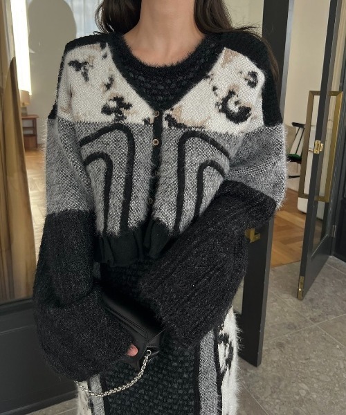 WILLFULLY | at random shaggy pattern knit CD - Buyee, an Online  