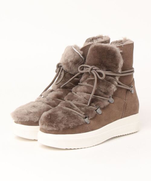 チアキカタギリ chiaki katagiri 毛革 靴 レディース 可愛い