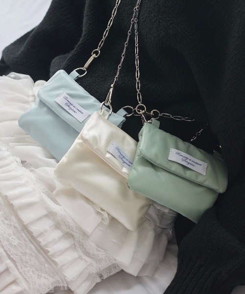 smyeon ショルダーバッグ Smyeon（スミョン）の「Chain compact pouch bag/チェーン