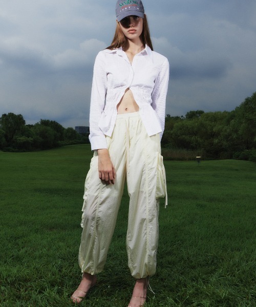 KIJUN | Kijun/キジュン Shirring Pocket Pants カーゴパンツ - Buyee 