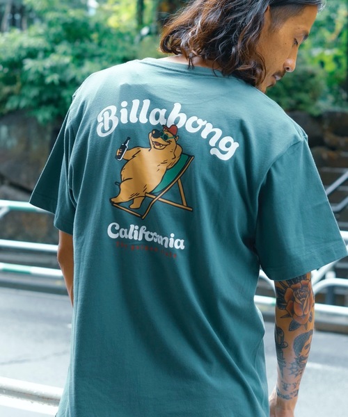 BILLABONG | BILLABONG メンズ CALI BEAR Ｔシャツ 【2024年春夏モデル】/ビラボンカリフォルニアベアバックプリント半袖 ワンポイントTシャツ - Buyee, an Online Proxy Shopping Service | Shop at ZOZOTOWN BILLABONG Tシャツ 丸首 半袖 メッシュ バックプリント ロゴ M 緑