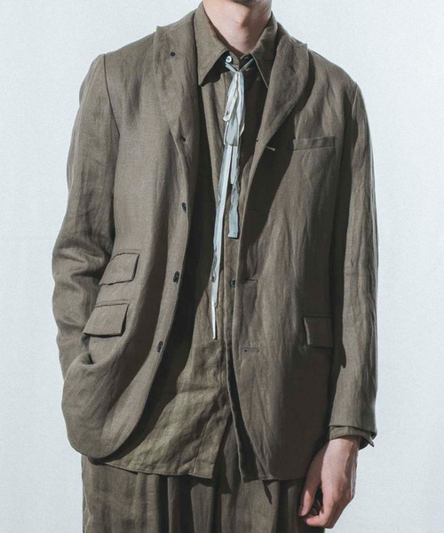 SUZUKI TAKAYUKI | peaked-lapel jacket - Buyee, an Online