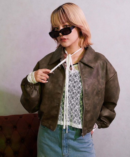 sedacle girl グロッシー中綿ブルゾン ダウンジャケット グロッシー中綿ブルゾン（ブルゾン）｜sedacle girl