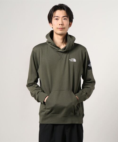 the north face square logo hoodie