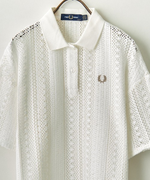 [FRED PERRY/フレッドペリー] 総柄レ―スポロシャツ FRED PERRY | [FRED PERRY/フレッドペリー] 総柄レ―スポロシャツ