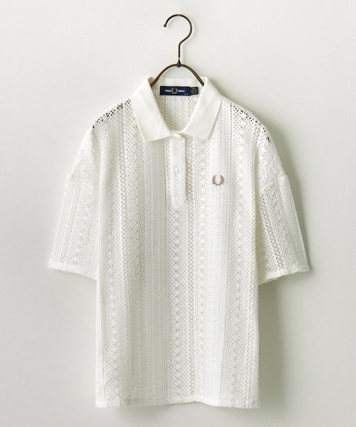 [FRED PERRY/フレッドペリー] 総柄 レース ポロシャツ FRED PERRY（フレッドペリー）の「[FRED PERRY/フレッドペリー