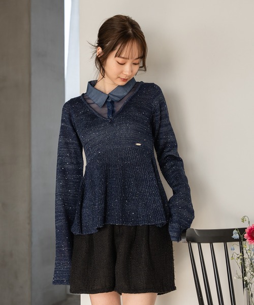 mideal 2way ribbon knit / 2wayリボンニット