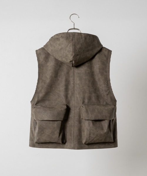 soerte トータルパターンマルチフーディーベスト SOERTE | TOTAL PATTERN MULCH HOODIE VEST/トータルパターン
