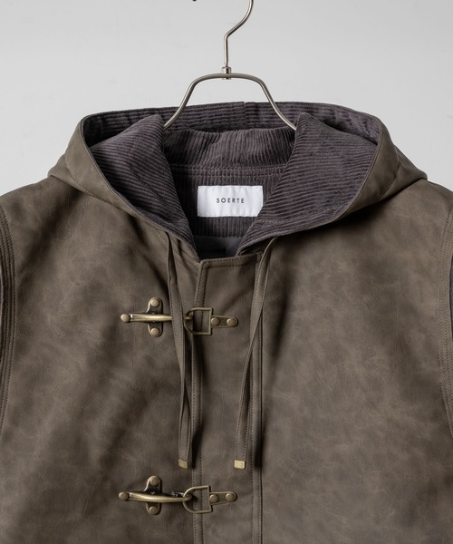soerte トータルパターンマルチフーディーベスト SOERTE | TOTAL PATTERN MULCH HOODIE VEST/トータルパターン