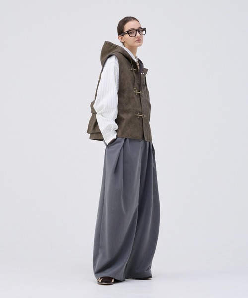 soerte トータルパターンマルチフーディーベスト SOERTE | TOTAL PATTERN MULCH HOODIE VEST/トータルパターン